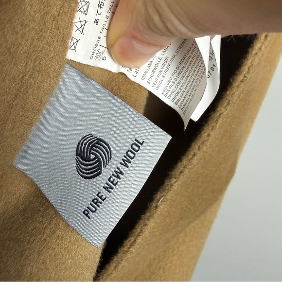 Max Mara S Wool Belted Wrap Patch Pocket Coat - Picture 8 of 8